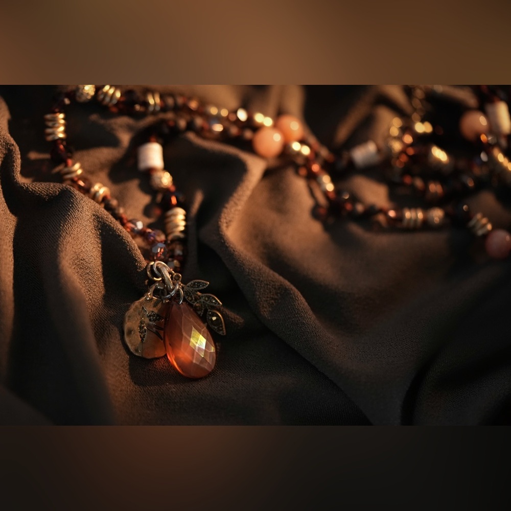 Vintage Lonna & Lilly Bronze‎ Charm necklace #A7